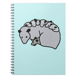 Cuaderno Opossum Mom with her Babies