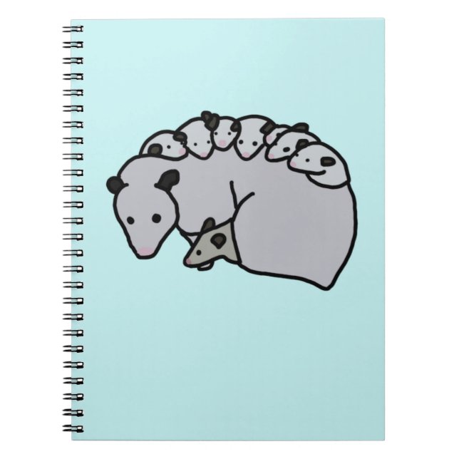 Cuaderno Opossum Mom with her Babies (Frente)