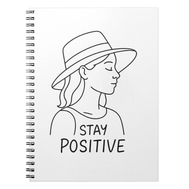 Cuaderno Optimismo y fuerza radiante positivo de la permane (Frente)