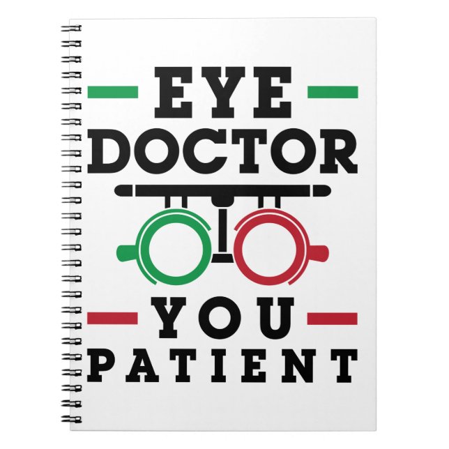 Cuaderno Optometrista Optometría Médica ocular Paciente (Frente)