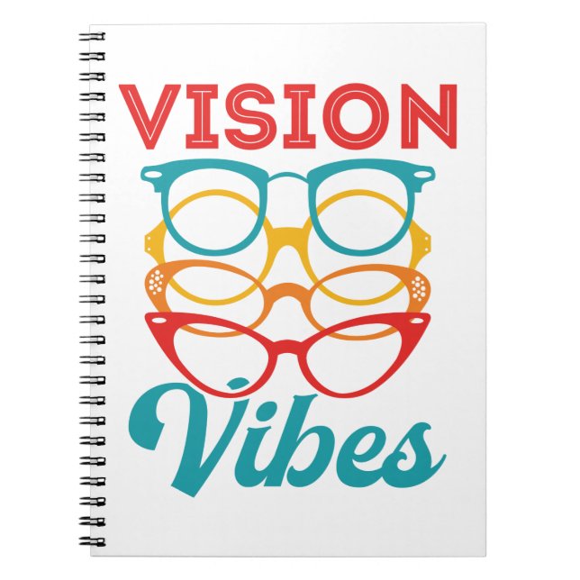 Cuaderno Optometrista Optometría Vibes (Frente)