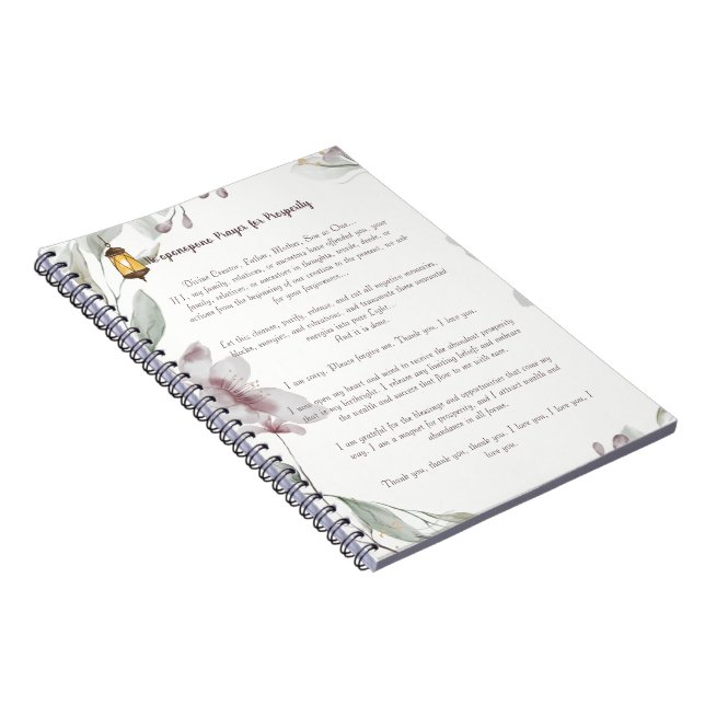 Cuaderno Oración de Ho'oponopono por la prosperidad (Lado Derecho)