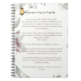 Cuaderno Oración de Ho'oponopono por la prosperidad