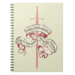 Cuaderno Oración de Knight con espada