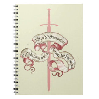 Cuaderno Oración de Knight con espada