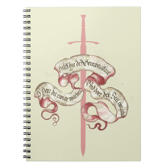 Cuaderno Oración de Knight con espada (Frente)