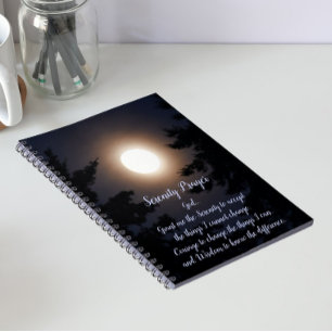 Cuaderno Oración de la Serenidad Luna Llena Ascendiendo