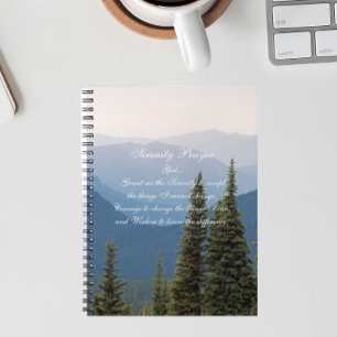 Cuaderno Oración de la Serenidad Paisaje de Montañas Brumos