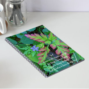 Cuaderno Oración de la Serenidad Plantas del Bosque Floral