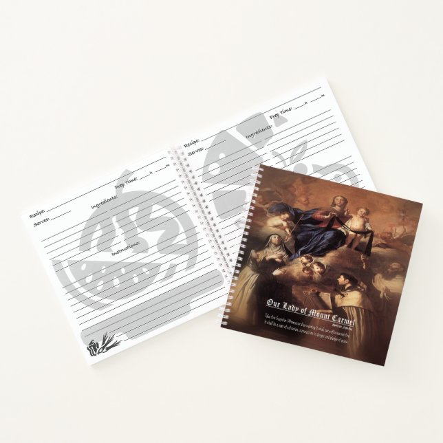 Cuaderno Oración de Nuestra Señora del Monte Carmel (Interior)