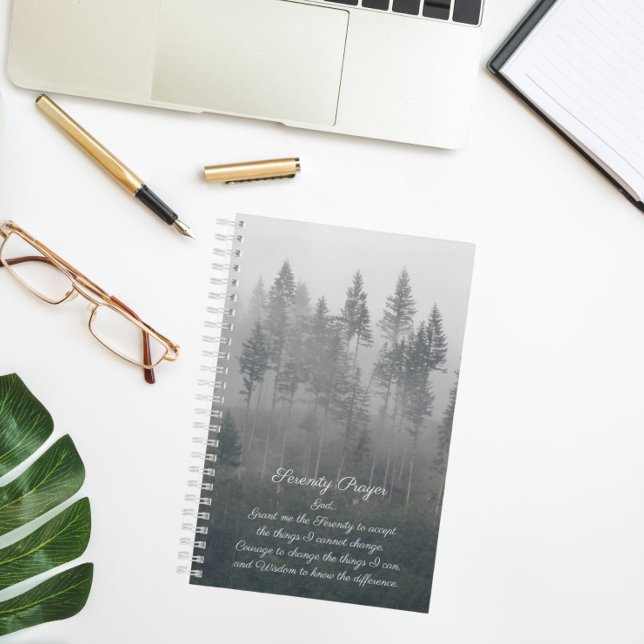 Cuaderno Oración de serenidad Bosque Misty (In Situ)