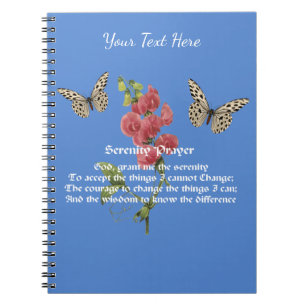 Cuaderno Oración De Serenidad Y Mariposa