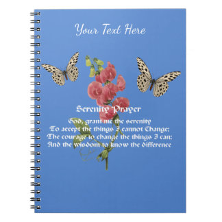 Cuaderno Oración De Serenidad Y Mariposa