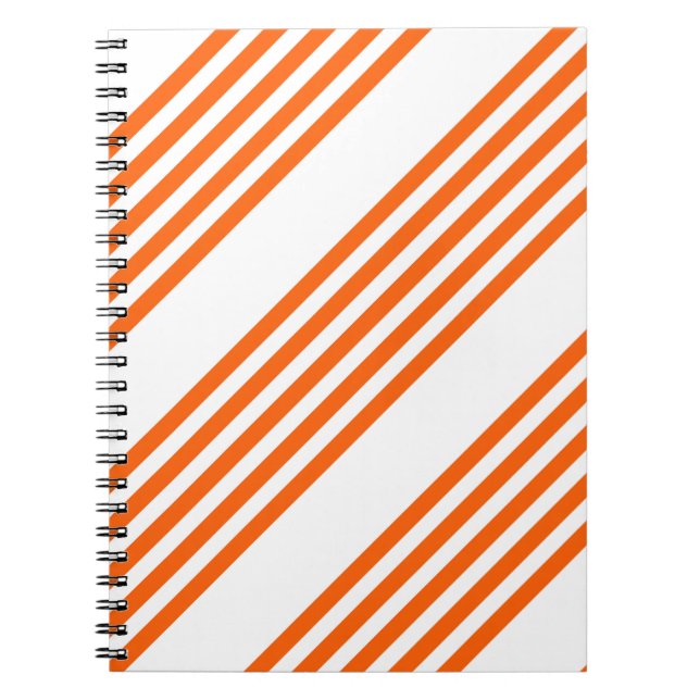 Cuaderno Orange and white five stripes pattern (Frente)