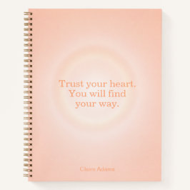 Cuaderno Orange Aura Message Notebook