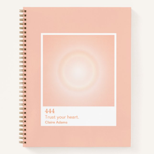 Cuaderno Orange Aura Swatch Angel Number (Anverso)
