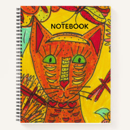 Cuaderno Orange Cat Notebook