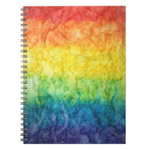 Cuaderno Orange green and blue abstract painting