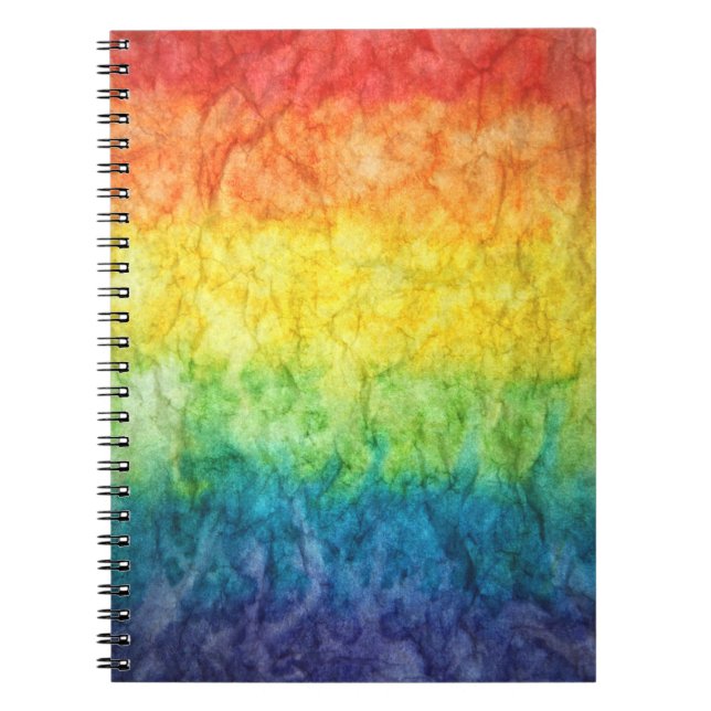 Cuaderno Orange green and blue abstract painting (Frente)