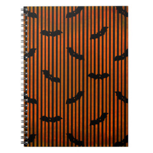 Cuaderno Orange Halloween Bats