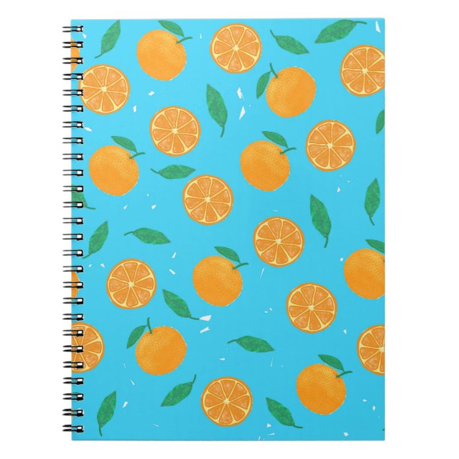 Cuaderno Orange Love, Notizbuch mit sommerlichem Motiv (Frente)