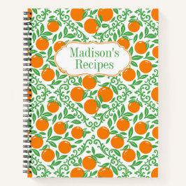 Cuaderno Orange Rustic Farmhouse French Country Recipe