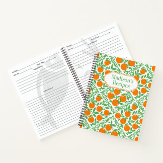 Cuaderno Orange Rustic Farmhouse French Country Recipe