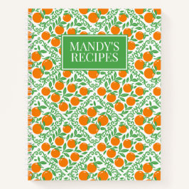 Cuaderno Orange Rustic Farmhouse French Country Recipe