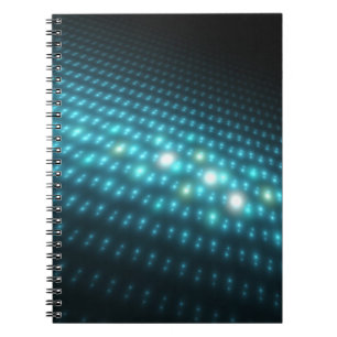 Cuaderno Orbes azules 3D