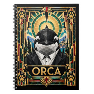 Cuaderno Orca, Arte Deco Vida Salvaje