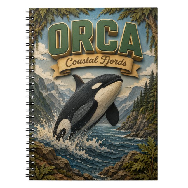 Cuaderno Orca Fiordos Costeros POPCUT (Frente)