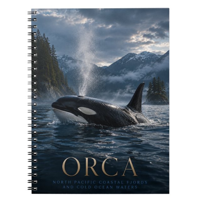 Cuaderno Orca Fjord del Pacífico Norte ANIMALES (Frente)