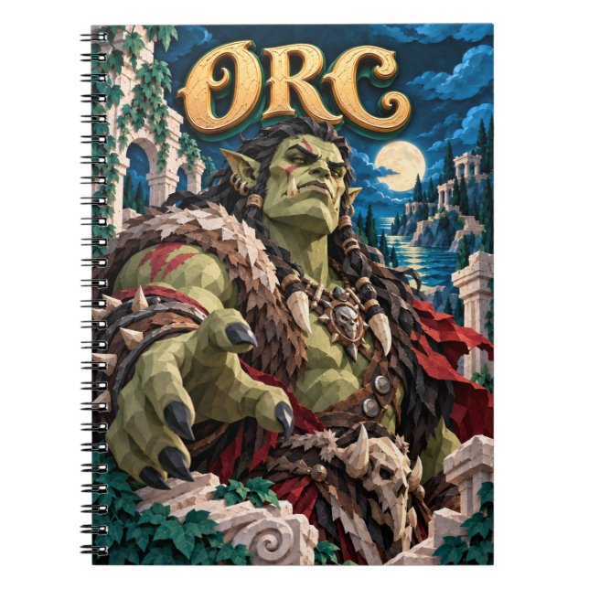 Cuaderno Orco, Monstruo de Papel Cortado (Frente)