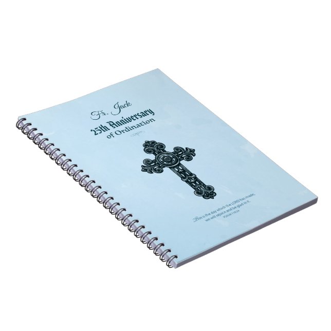 Cuaderno Orden de Año de Aniversario y Nombre Personalizado (Lado Derecho)
