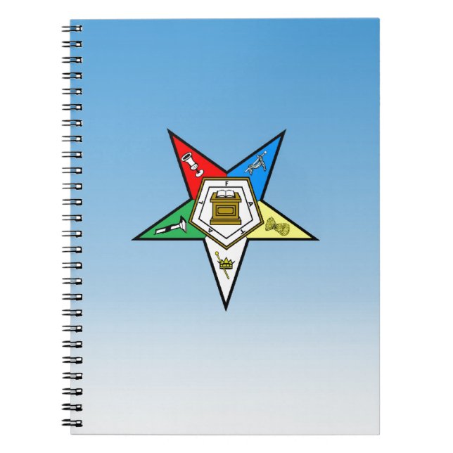 Cuaderno Orden de OES del azul del este de la estrella (Frente)