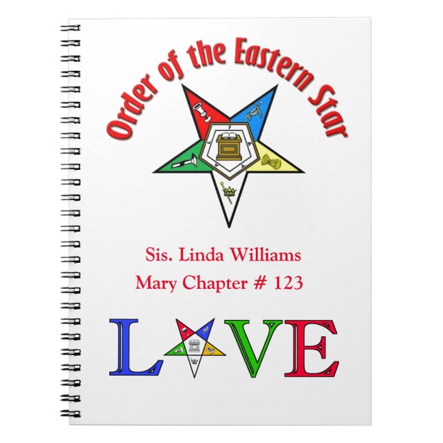 Cuaderno Orden del bloc de notas de Star Spiral oriental (Frente)