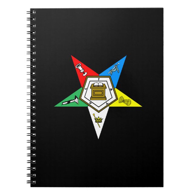 Cuaderno Orden OES del bloc de notas de la estrella orienta (Frente)