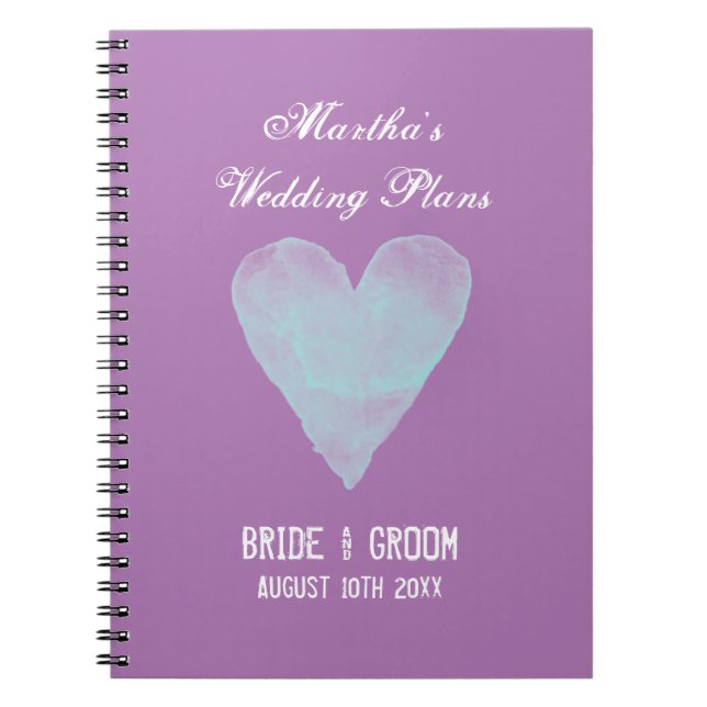 Cuaderno Ordenador de organizadores de bodas personalizado (Frente)