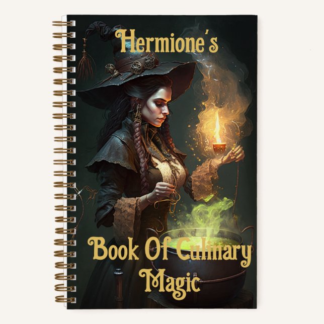 Cuaderno Ordenador de recetas personalizables para hechizos (Anverso)
