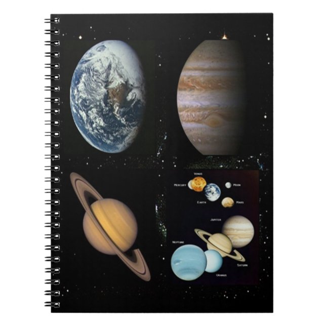 Cuaderno Ordenador de sistemas solares Planetas (Frente)