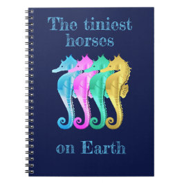 Cuaderno Ordenador portátil de caballitos de mar náuticos/r