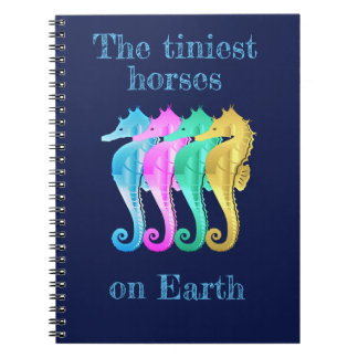 Cuaderno Ordenador portátil de caballitos de mar náuticos/r