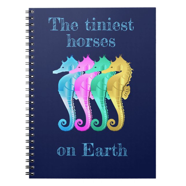 Cuaderno Ordenador portátil de caballitos de mar náuticos/r (Frente)