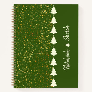 Cuaderno Ordenador portátil de decoración de Navidades de p