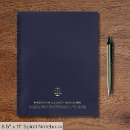 Cuaderno Ordenador portátil de escala de justicia profesion