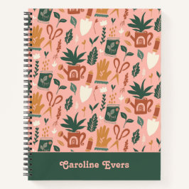Cuaderno Ordenador portátil de jardinería personalizado