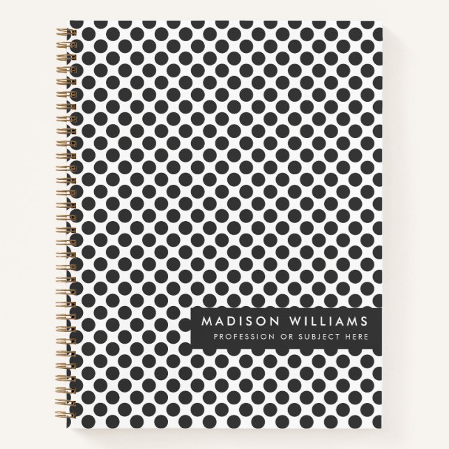 Cuaderno Ordenador portátil de punto moderno mínimo (Anverso)