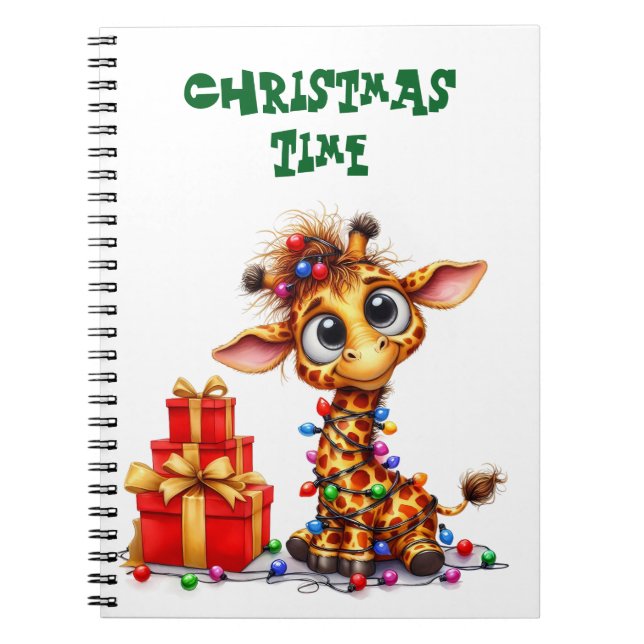 Cuaderno Ordenador portátil de tiempo para navidades (Frente)