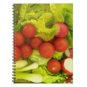 Cuaderno Ordenador portátil de verduras de ensalada