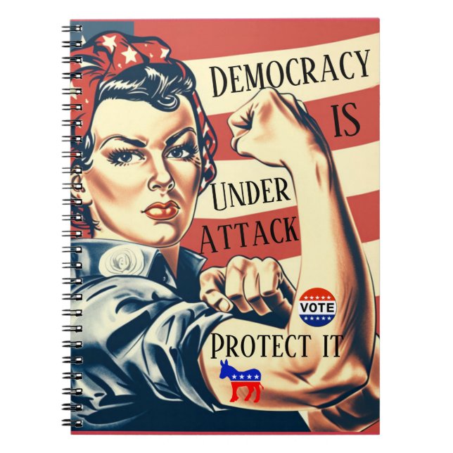 Cuaderno Ordenador portátil Democracia/ Protección (Frente)